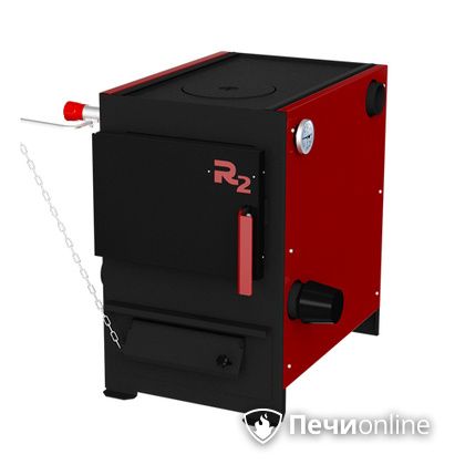 Твердотопливный котел Термокрафт R2 9 кВт конфорка термометр круглый выход в Чернушке